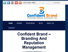 Tablet Screenshot of confidentbrand.com